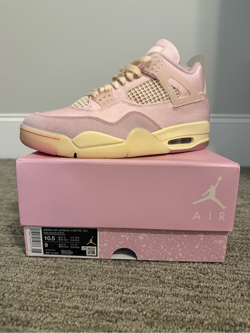 Jordan Women's Air Jordan 4 Retro Pink Butter
